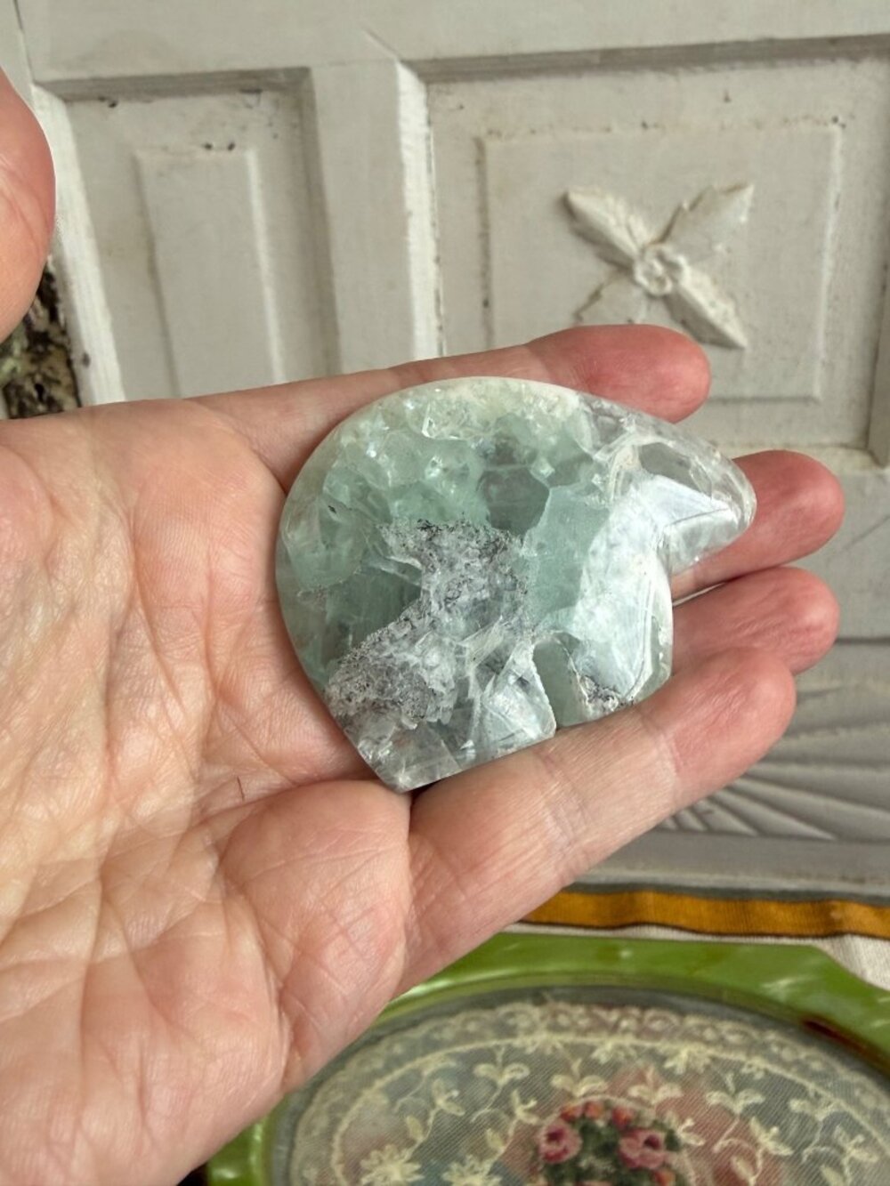 Vintage Green Flourite Southwestern Bear 2.5x2" - Picture 11 of 12